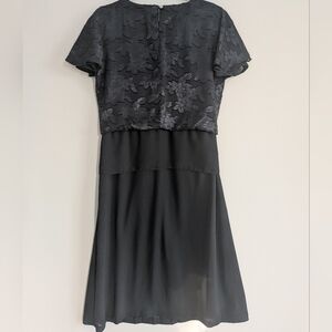 Vintage NWT C.J. Selections Burnout Floral Drop-Waist Dress Size 9/10